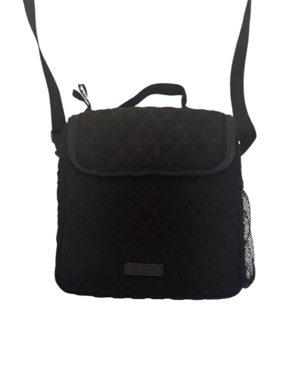 Vera Bradley Quilted Black Crossbody Lunch Bag